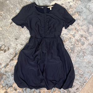 Burberry Dresses Burberry Brit Pleated Zip Puffed Hem Navy